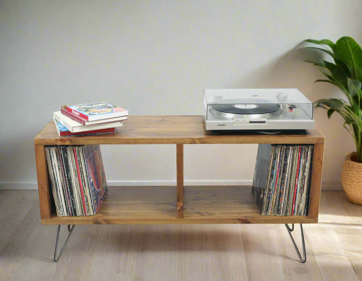 Record Player Stand, Vinyl LP Record Storage, Hifi Rack, Turntable Unit, Vinyl Storage Furniture - Many Colours Available!