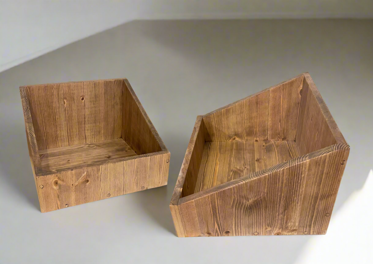 Handcrafted with Solid Wood, Vinyl Record Storage and Record Storage Box - Available In Many Colours
