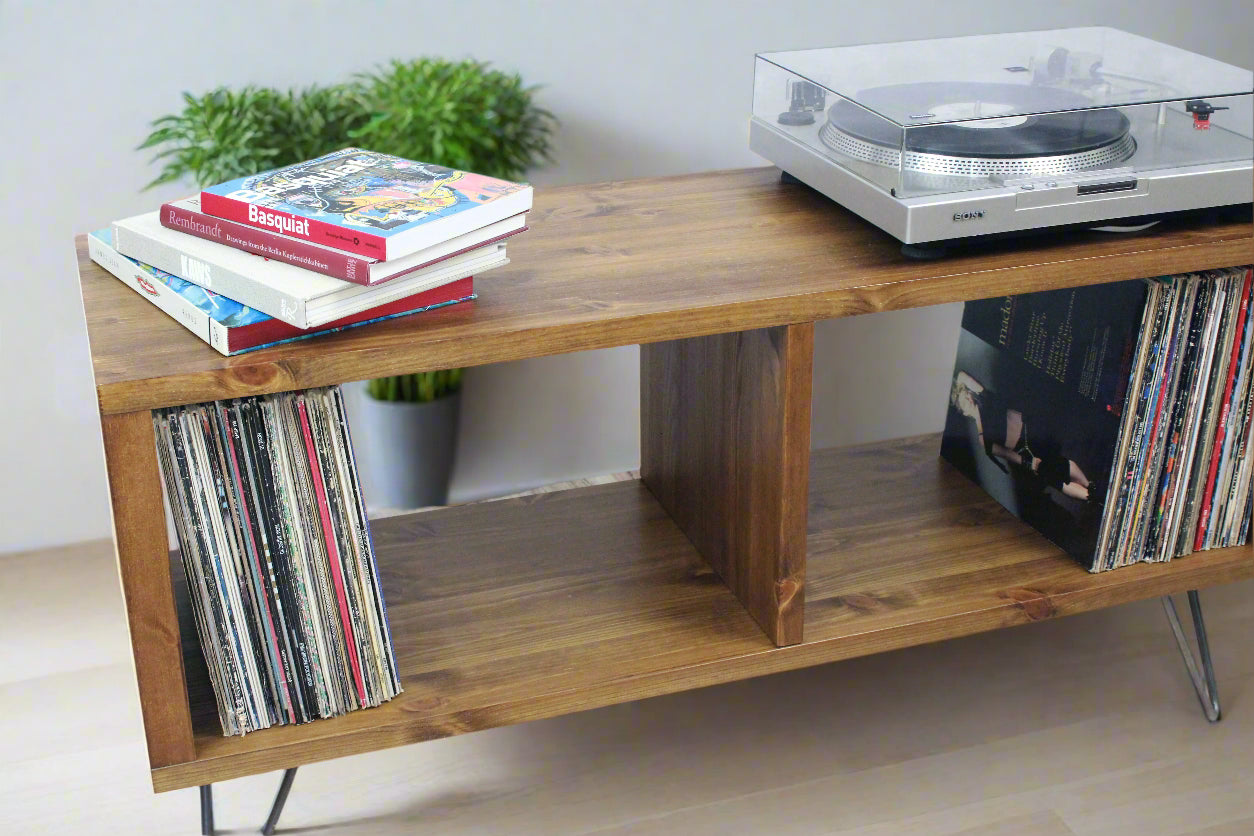 Record Player Stand, Vinyl LP Record Storage, Hifi Rack, Turntable Unit, Vinyl Storage Furniture - Many Colours Available!