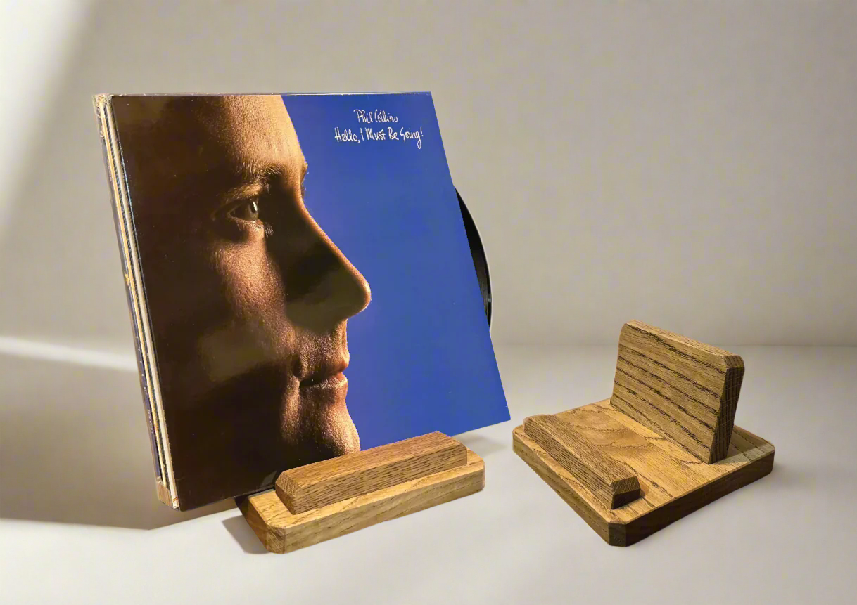 Handcrafted with Solid Oak, Vinyl Record Holder, Multiple Vinyl Record Display- Available In Many Colours