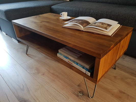 Low Coffee Table, Living Room Solid Wood Table COLOUR FURNITURE 