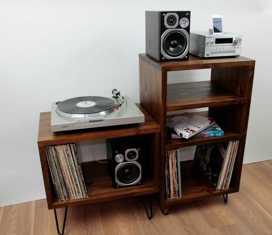 Record player storage unit, Large Entertainment Cabinet / Record player TV cabinet COLOUR FURNITURE