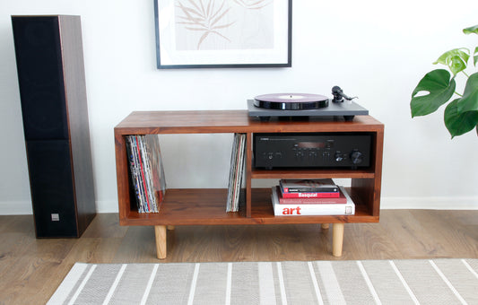 Vinyl Record Storage Unit, Record Player Unit,  Entertainment Cabinet COLOUR FURNITURE