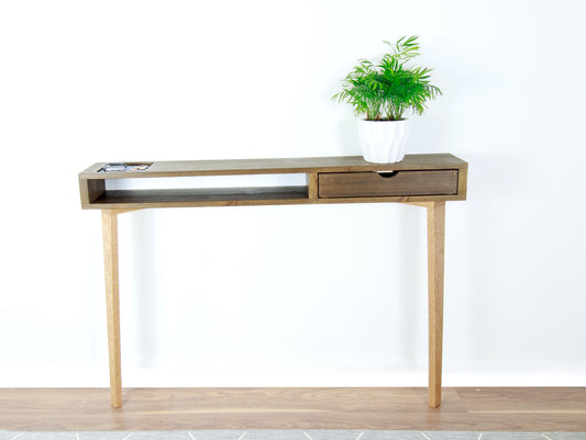 Hallway Table, Sideboard Console Table with a drawer and Solid Oak Legs COLOUR FURNITURE
