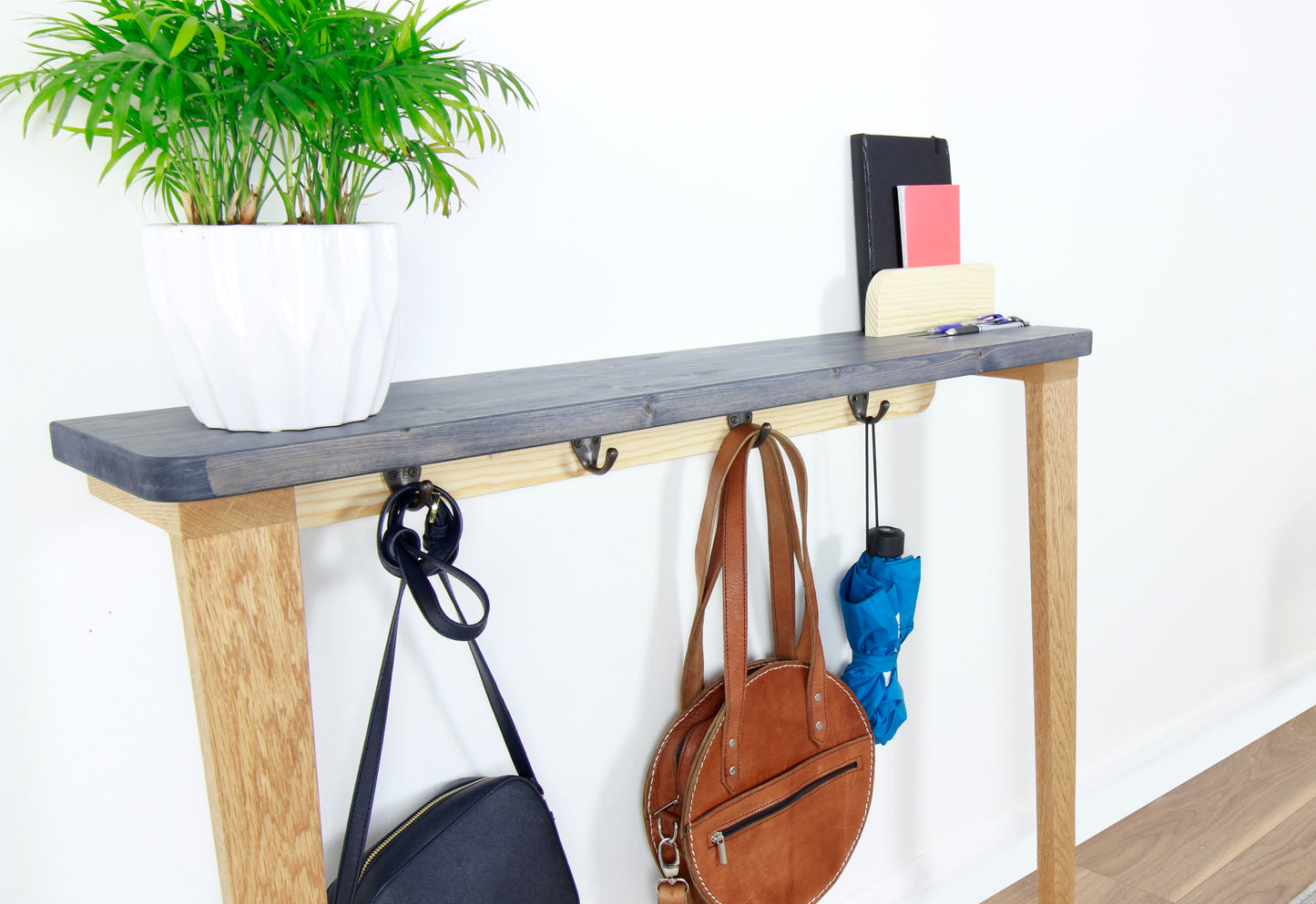 Hallway Console Table, Sideboard Table with Solid Oak Legs COLOUR FURNITURE