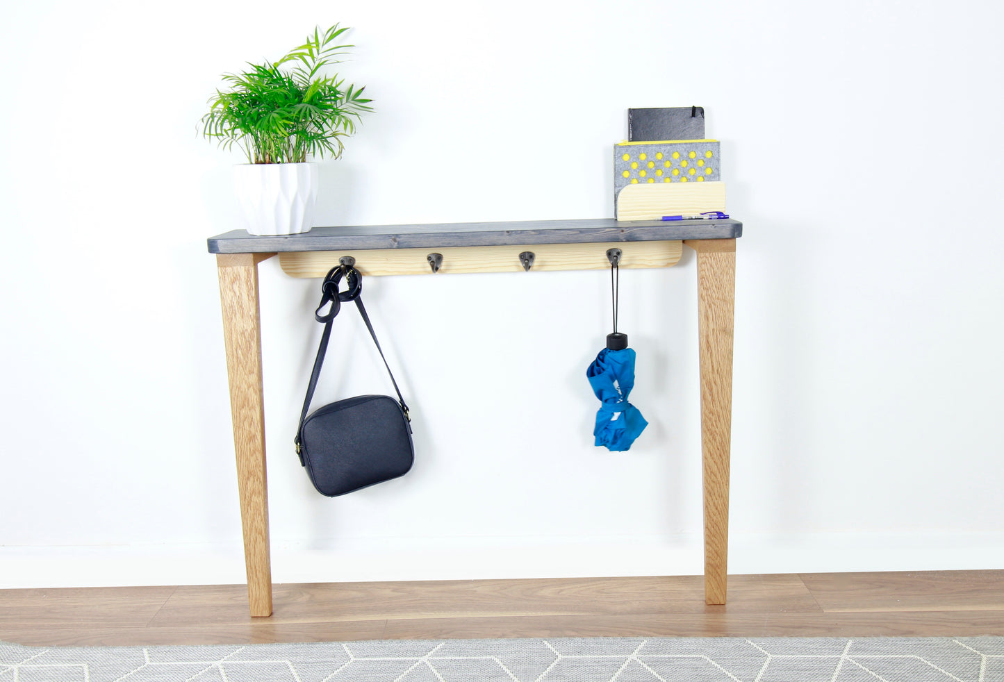 Hallway Console Table, Sideboard Table with Solid Oak Legs COLOUR FURNITURE