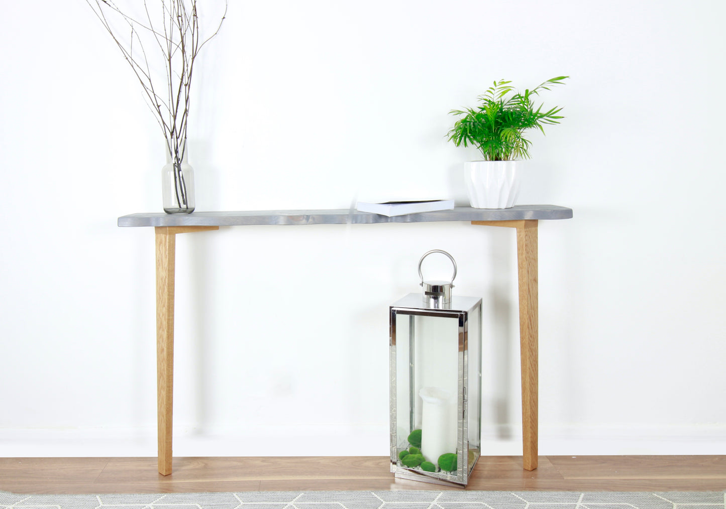 Hallway Console Table, Sideboard Table with Solid Oak Legs COLOUR FURNITURE