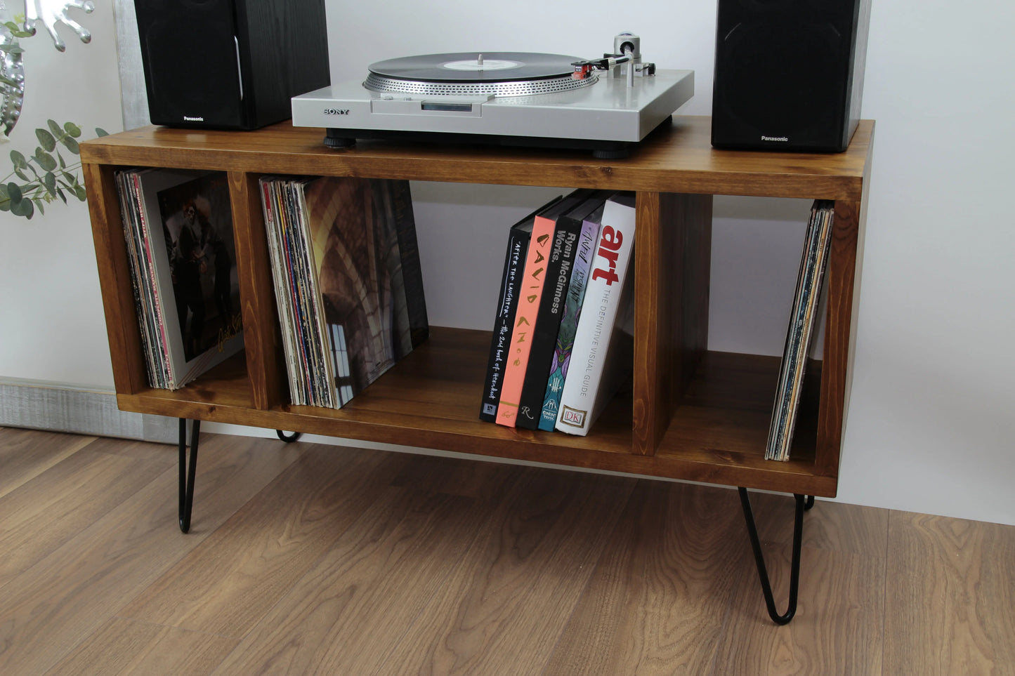 Minimalist Record Player Unit, Entertainment Cabinet, Vinyl Unit - Side Sections COLOURLIMITED