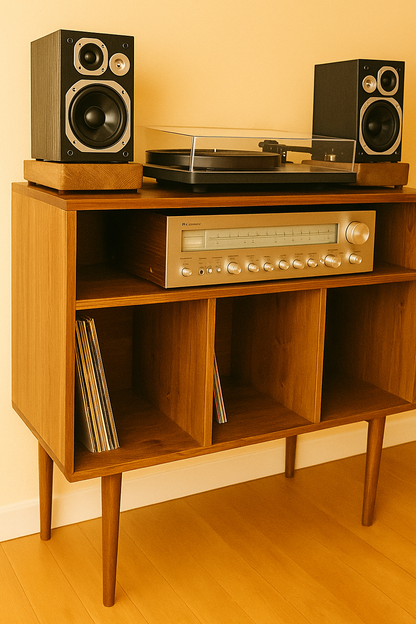 Record Player Stand, Vinyl LP Record Storage, Hifi Rack, Turntable Unit, Vinyl Storage Furniture - Many Colours Available!