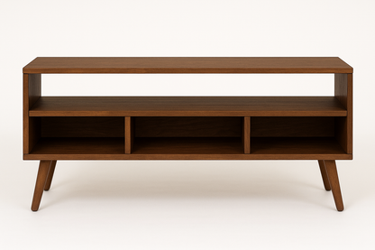 Wooden Multimedia Storage with Shelves | Handmade CD Storage Cabinet