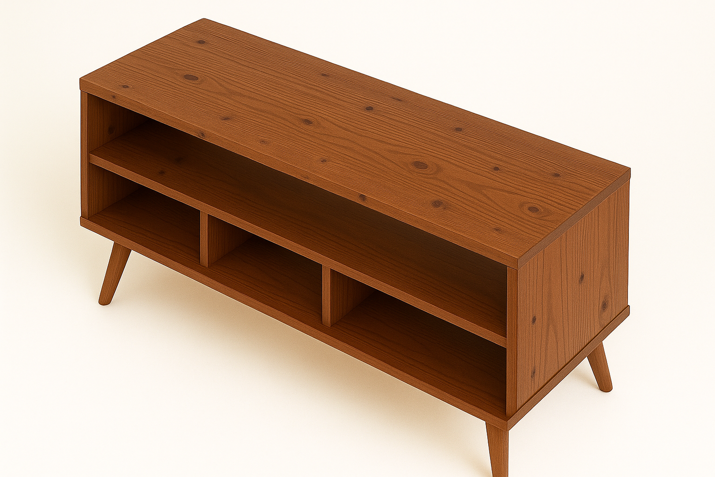 Wooden Multimedia Storage with Shelves | Handmade CD Storage Cabinet