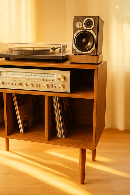 Record Player Stand, Vinyl LP Record Storage, Hifi Rack, Turntable Unit, Vinyl Storage Furniture - Many Colours Available!