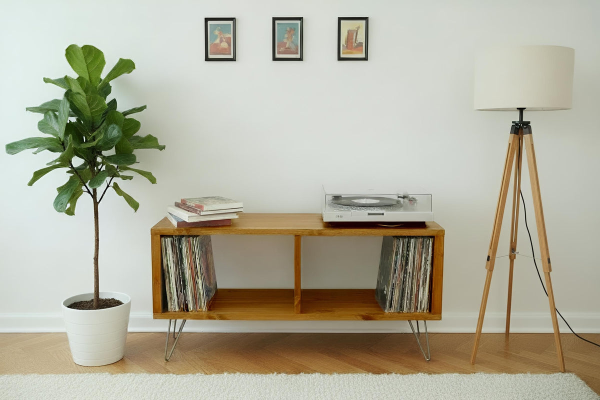 Record Player Stand, Vinyl LP Record Storage, Hifi Rack, Turntable Unit, Vinyl Storage Furniture - Many Colours Available!