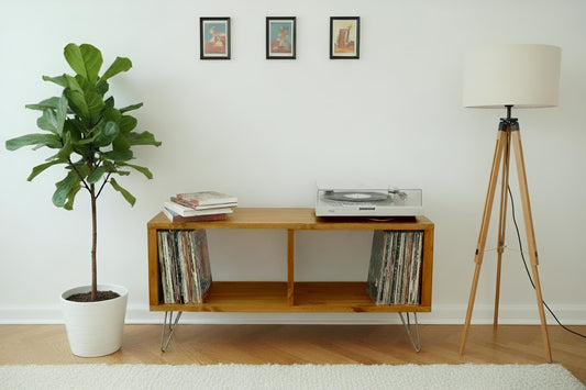 Record Player Stand, Vinyl LP Record Storage, Hifi Rack, Turntable Unit, Vinyl Storage Furniture - Many Colours Available!