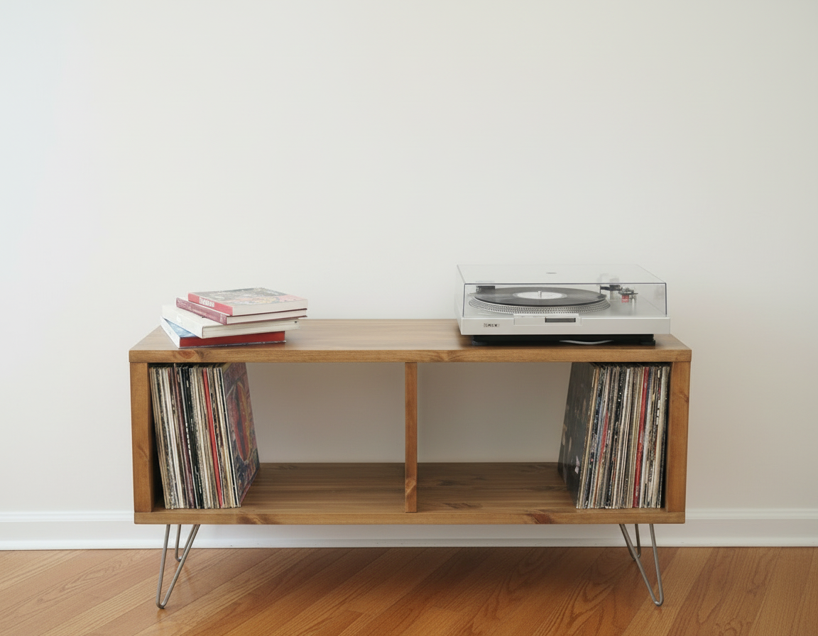 Record Player Stand, Vinyl LP Record Storage, Hifi Rack, Turntable Unit, Vinyl Storage Furniture - Many Colours Available!