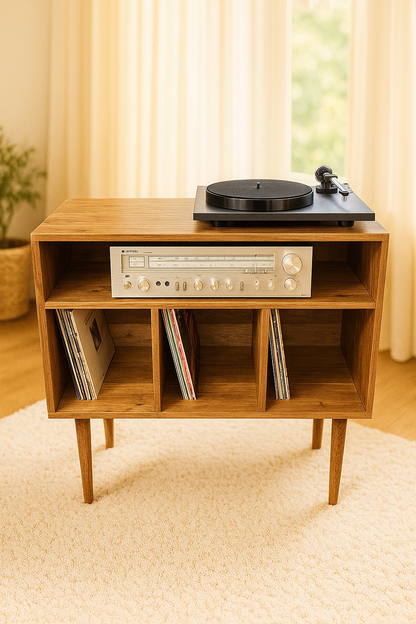 Record Player Stand, Vinyl LP Record Storage, Hifi Rack, Turntable Unit, Vinyl Storage Furniture - Many Colours Available!
