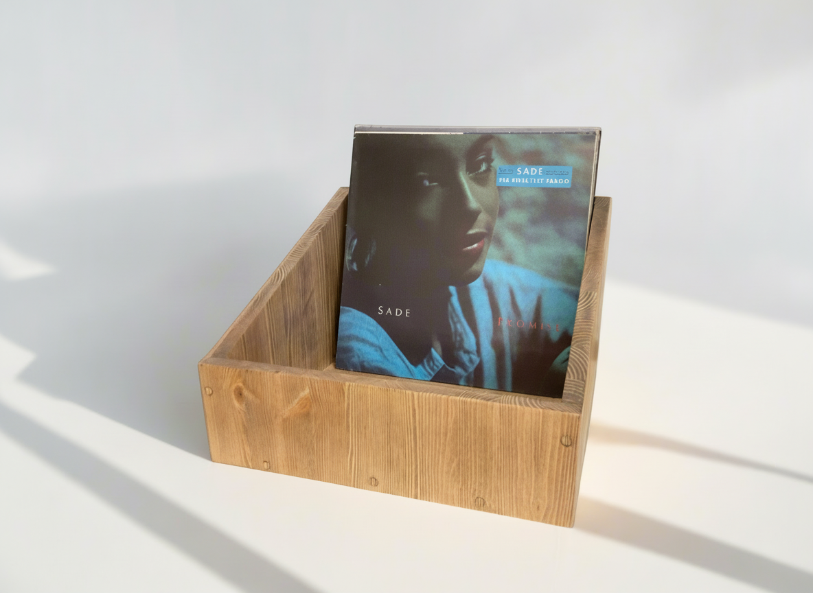 Handcrafted with Solid Wood,  Vinyl Record Storage and Record Storage Box - Available In Many Colours