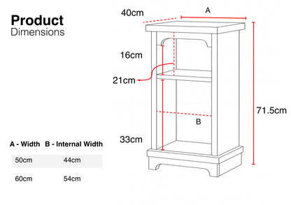 Record Player Stand, Vinyl LP Record Storage, Hifi Rack, Turntable Unit, Vinyl Storage Furniture - Many Colours Available!