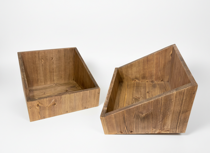 Handcrafted with Solid Wood,  Vinyl Record Storage and Record Storage Box - Available In Many Colours