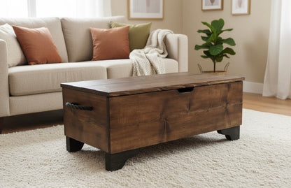 Rustic Industrial Trunk, Wooden Trunk,  Storage Trunk, Storage Chest, Trunk Coffee Table - Available in Many Colours!