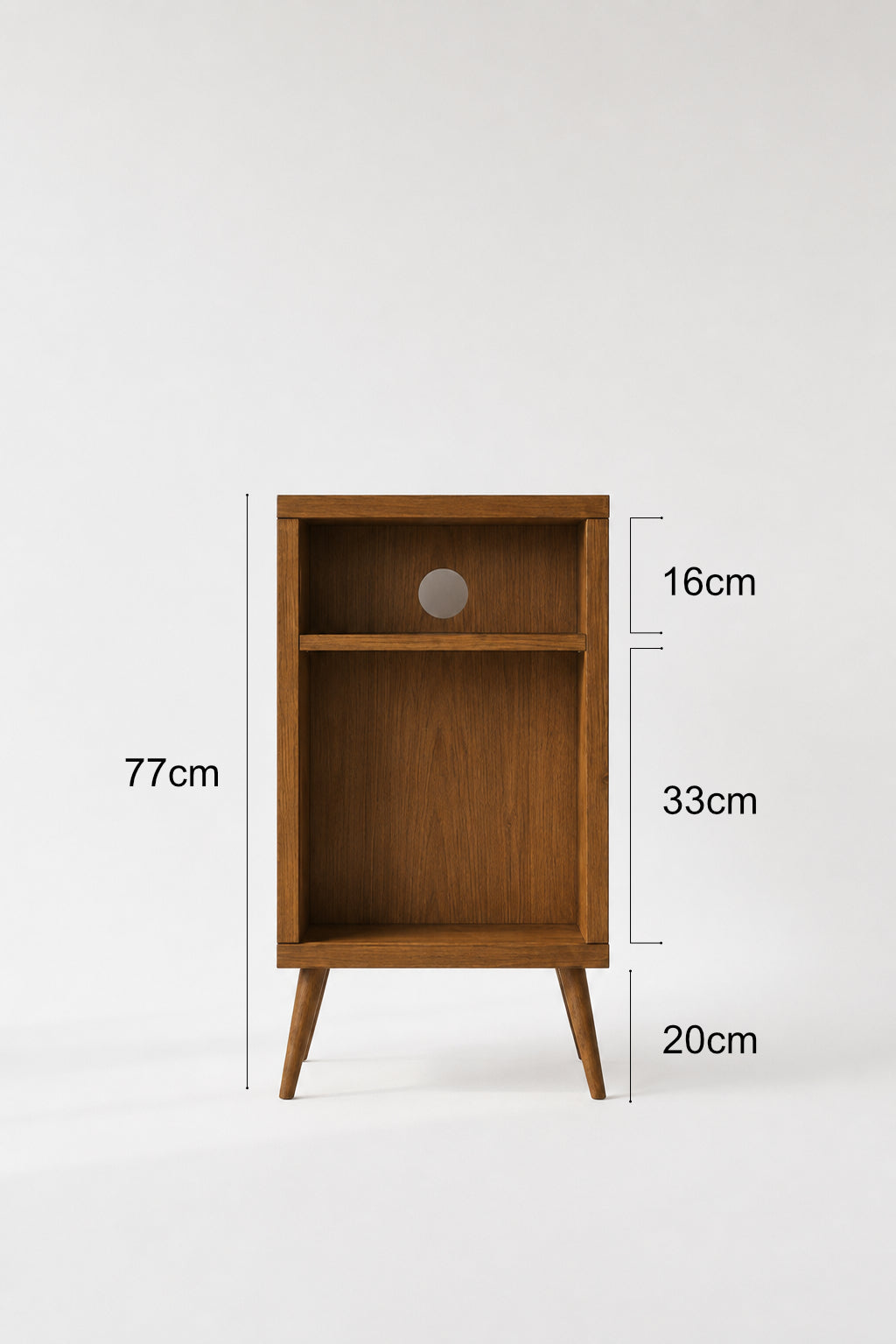 Record Player Stand & Vinyl Storage Cabinet | Solid Wood Media Tower