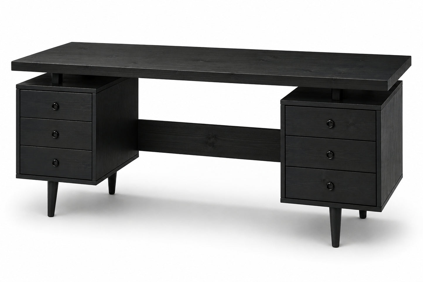 Custom Order - Large Desk in Black Finish