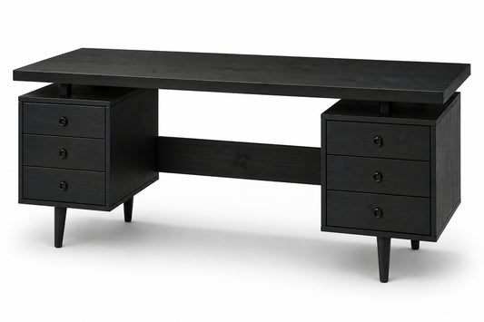 Custom Order - Large Desk in Black Finish