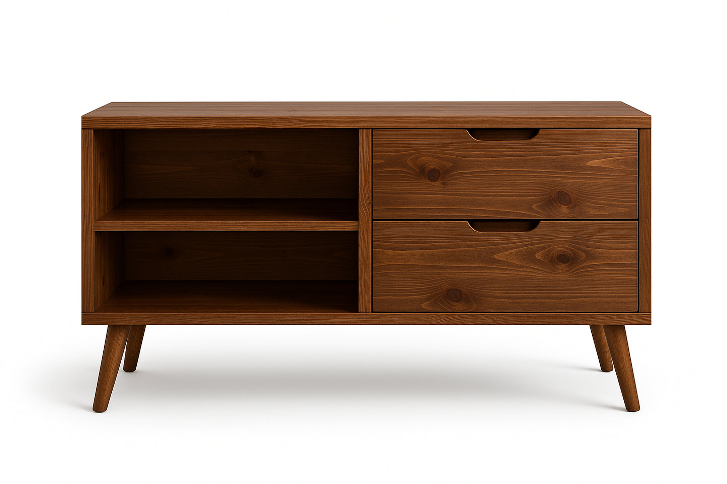 Wooden Multimedia Storage with Shelves | Handmade CD Storage Cabinet