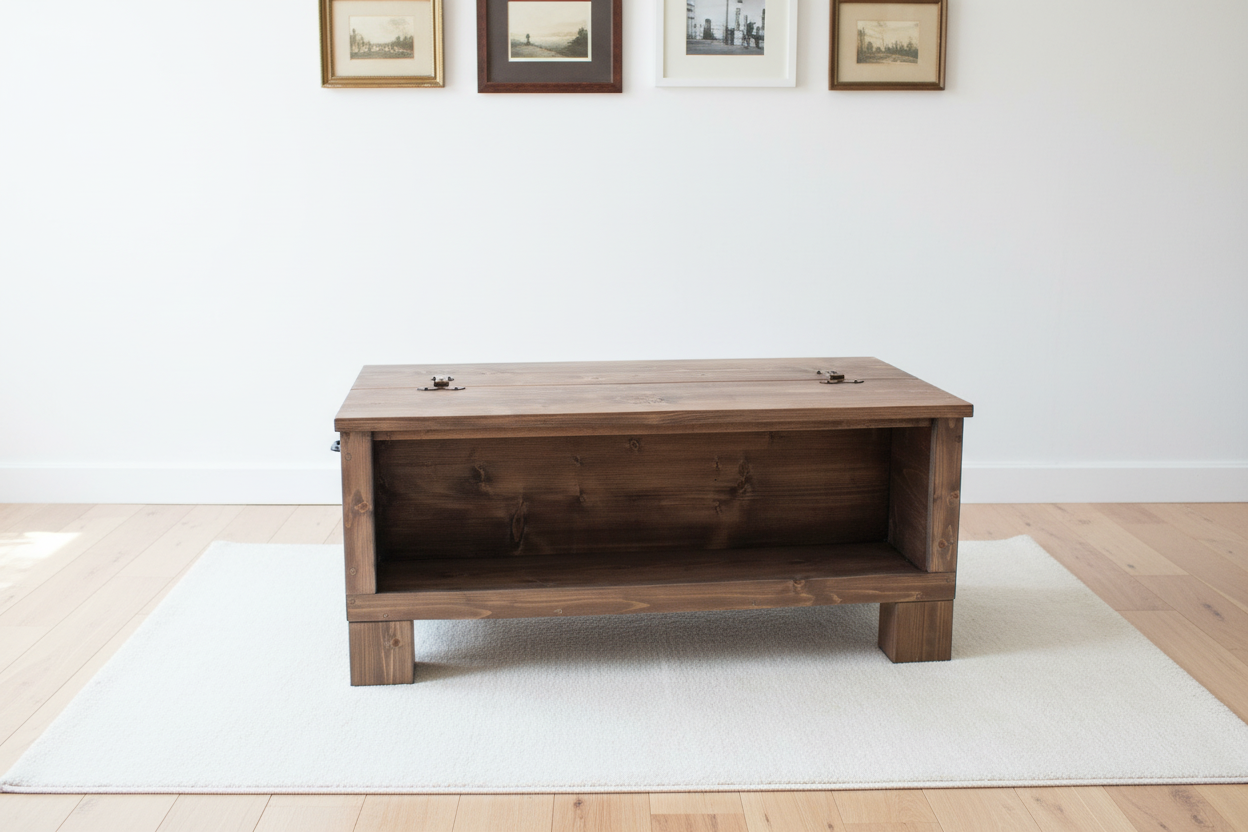 Rustic Industrial Trunk, Wooden Trunk,  Storage Trunk, Storage Chest, Trunk Coffee Table - Available in Many Colours!