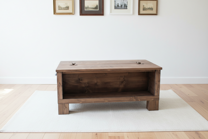 Rustic Industrial Trunk, Wooden Trunk,  Storage Trunk, Storage Chest, Trunk Coffee Table - Available in Many Colours!