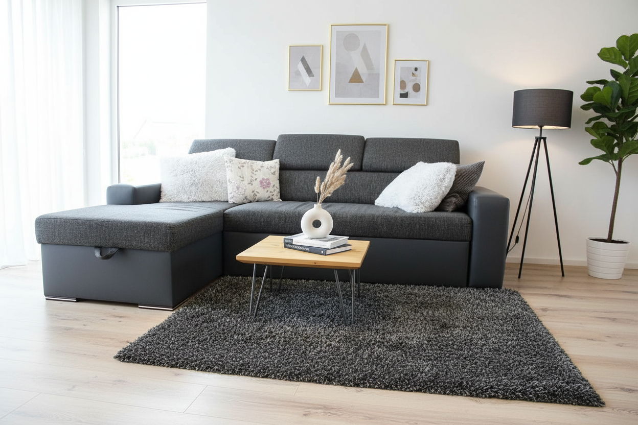 Rustic Industrial Coffee Table, Square  Low Table, Side Table, Made with Solid Wood - Available in many Colours!