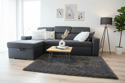 Rustic Industrial Coffee Table, Square  Low Table, Side Table, Made with Solid Wood - Available in many Colours!