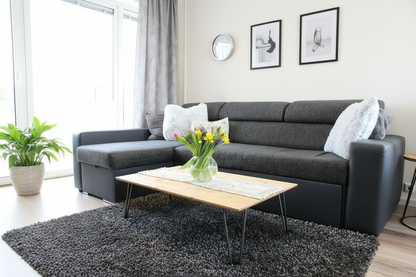 Rustic Industrial Coffee Table, Rectangle Low Table, Side Table, Made with Solid Wood - Available in many Colours!