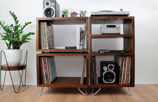 Record Player Stand, Vinyl LP Record Storage, Hifi Rack, Turntable Unit, Vinyl Storage Furniture - Many Colours Available!