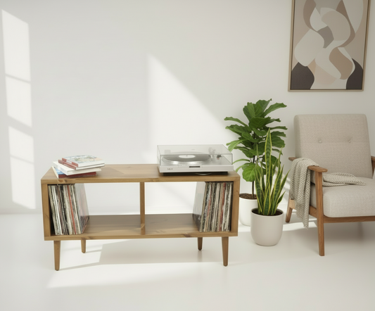 Record Player Stand, Vinyl LP Record Storage, Hifi Rack, Turntable Unit, Vinyl Storage Furniture - Many Colours Available!