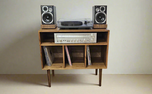 Record Player Stand, Vinyl LP Record Storage, Hifi Rack, Turntable Unit, Vinyl Storage Furniture - Many Colours Available!