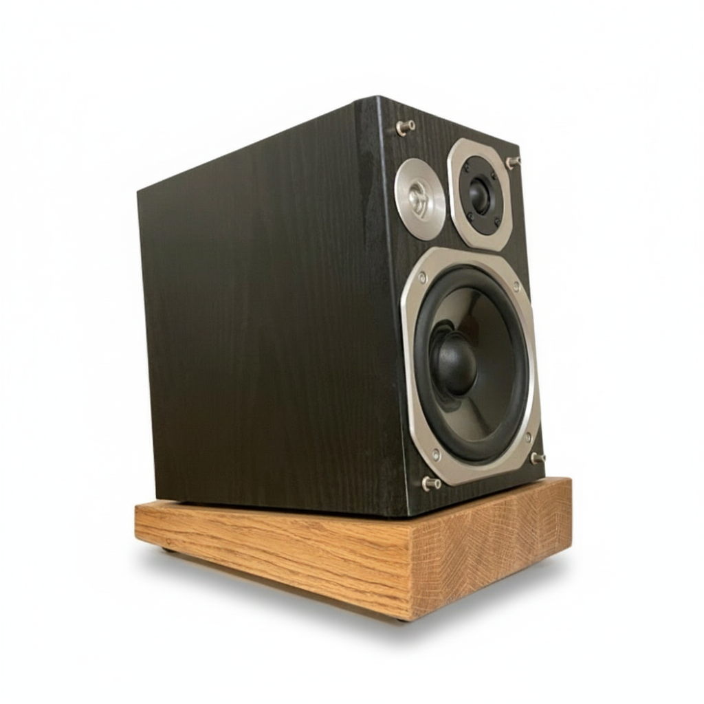 Pair of Solid Oak Studio Monitor Stand, Speaker Stand and Music Accessories