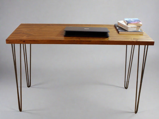 Rustic Industrial Desk, Computer Desk, Office Work Desk, Solid Wood Desk - Available in Many Colours!