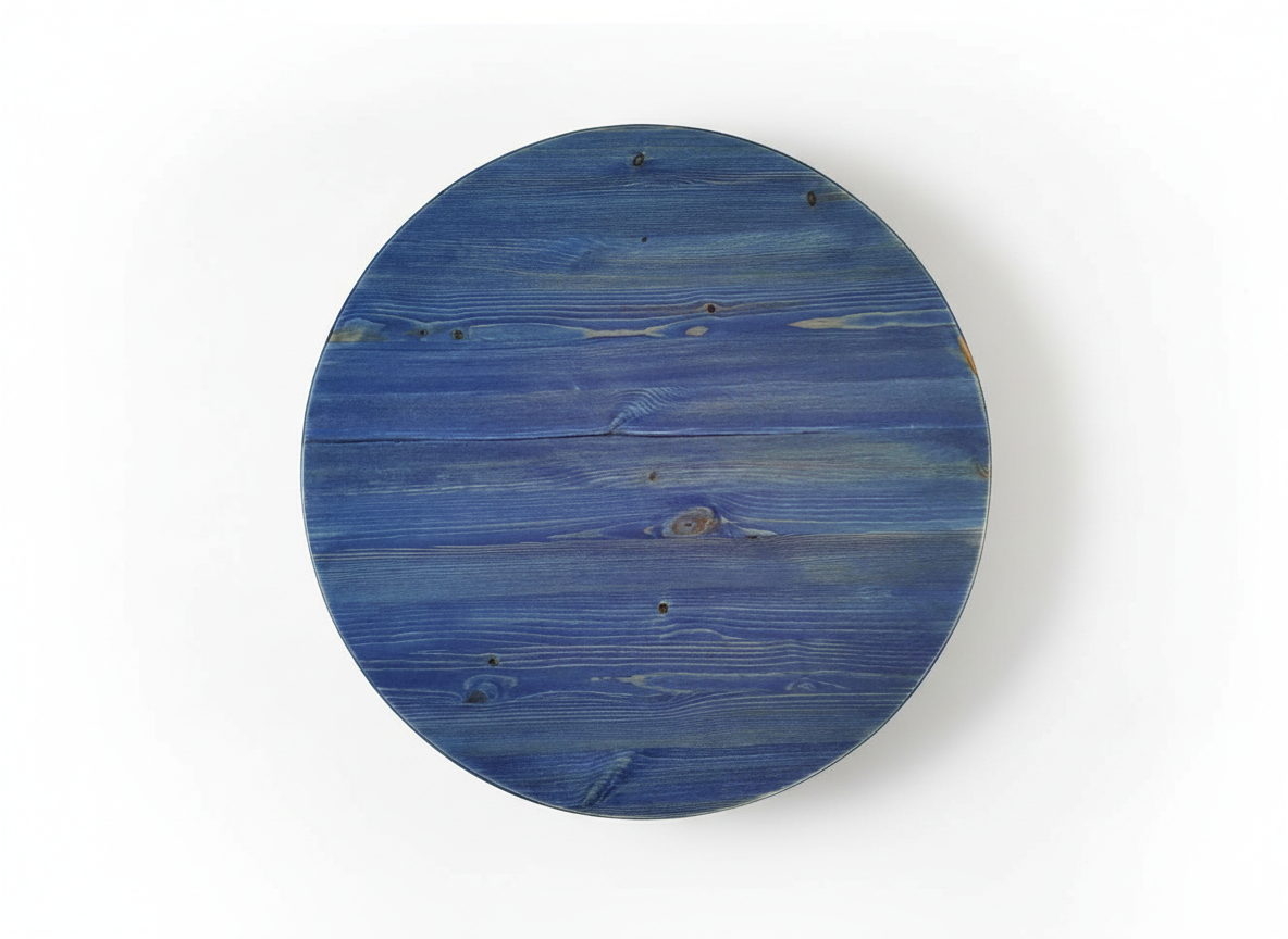 Round Low Coffee Table |Solid Wood Side Table