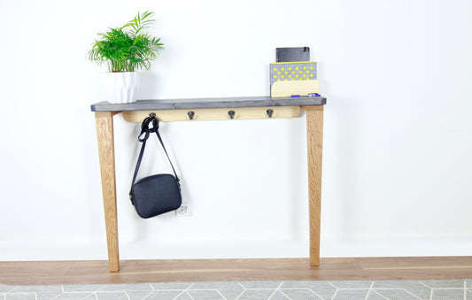 Hallway Console Table, Sideboard Table with Solid Oak Legs COLOUR FURNITURE